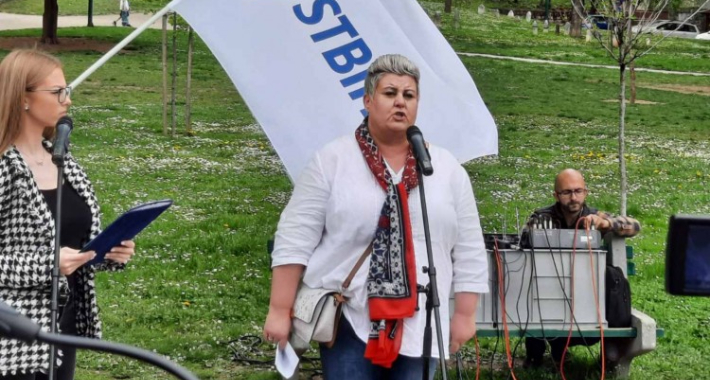 I grob i rob, šta nam još spremate, pitali su radnici na protestu 1. maja u Sarajevu